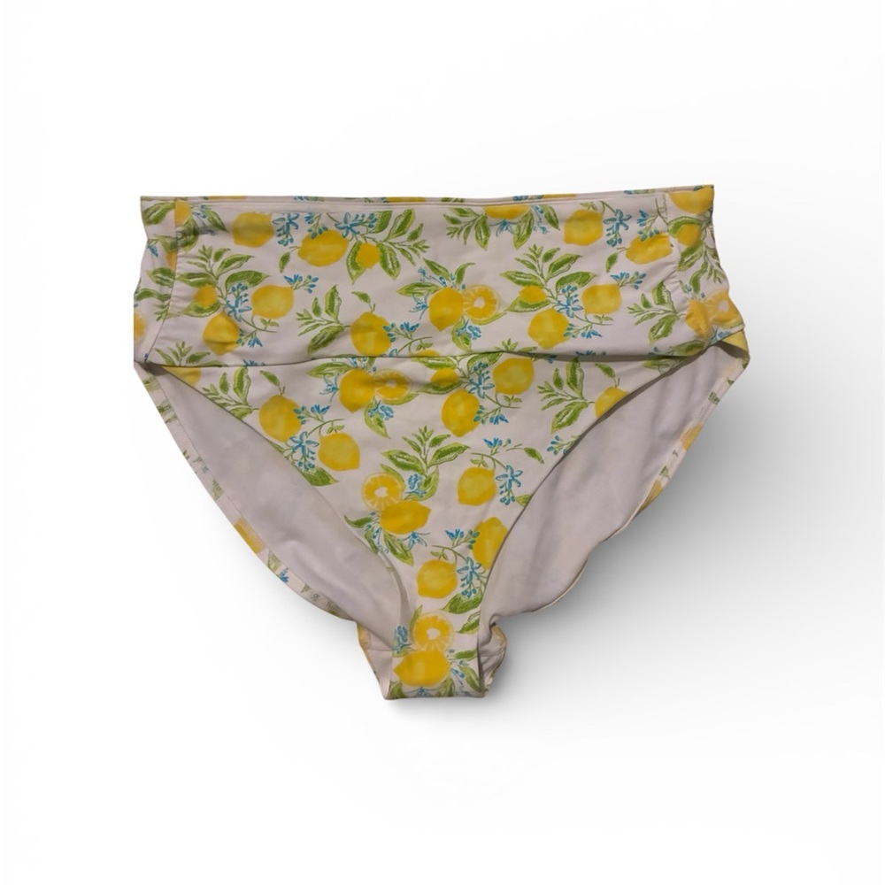 Adore Me Lemon Print Bikini Bottom